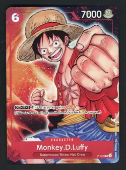 One Piece Premium Card Collection Bandai Games Fest 23-24 Monkey.D.Luffy P-001 - Image 1