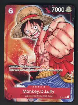 One Piece Premium Card Collection Bandai Games Fest 23-24 Monkey.D.Luffy P-001 - Image 1