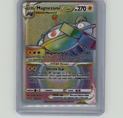 Magnezone VSTAR ⭐ 198/196 Holo Rare Rainbow Lost Origin 2022 Pokemon NM - Image 1