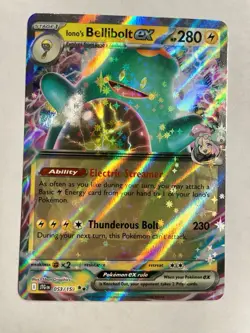 Pokemon TCG Iono's Bellibolt ex 053/159 Journey Together Double Rare English NM - Image 1