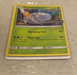 2018 POKEMON S&M FORBIDDEN LIGHT PRERELEASE STAFF STAMPED PROMO PACK SEALED - Image 3