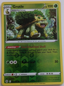 Grotle 007/172 - 2022 Pokemon TCG - Brilliant Stars Reverse Holo - Image 1