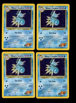 2000 POKEMON GYM HEROES MISTY'S SEADRA 9/132 PRERELEASE PROMO LOT OF 10 UNPLAYED - Image 2