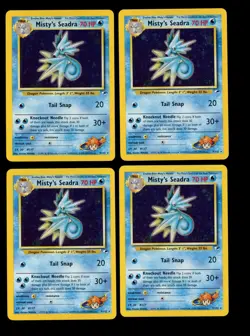 2000 POKEMON GYM HEROES MISTY'S SEADRA 9/132 PRERELEASE PROMO LOT OF 10 UNPLAYED - Image 4