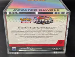Pokemon SV8.5 Prismatic Evolutions Sealed Booster Bundle Display W/Acrylic Case - Image 3