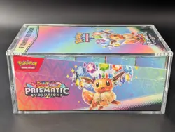 Pokemon SV8.5 Prismatic Evolutions Sealed Booster Bundle Display W/Acrylic Case - Image 4