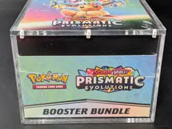 Pokemon SV8.5 Prismatic Evolutions Sealed Booster Bundle Display W/Acrylic Case - Image 5