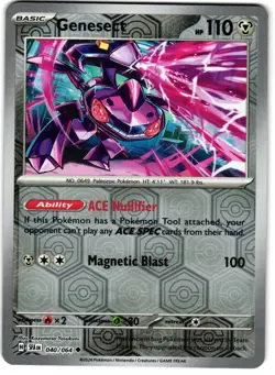 Genesect Reverse Holo 40/64 Pokemon SV: Shrouded Fable - Image 1