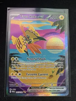 Pokemon TCG Tapu Koko EX 247/182 Paradox Rift Special Illustration - Image 1
