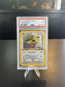 1999 POKEMON JUNGLE 1st Edition #8 PIDGEOT-HOLO PSA 7 - Image 1