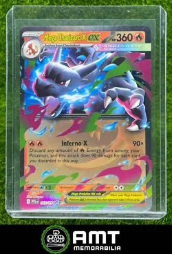 Mega Charizard X ex 2025 Pokemon Phantasmal Flames #013/094 English Double Rare - Image 1