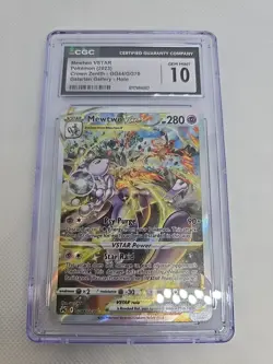 Mewtwo VSTAR Pokemon Crown Zenith GG44/GG70 Galarian Gallery CGC Gem Mint 10 - Image 2