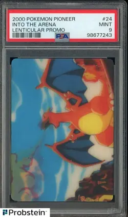 2000 Pokemon Pioneer Lenticular Promo #24 Into The Arena PSA 9 MINT - Image 1