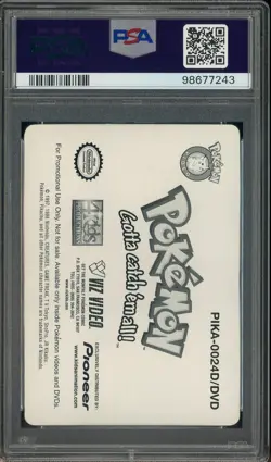 2000 Pokemon Pioneer Lenticular Promo #24 Into The Arena PSA 9 MINT - Image 2