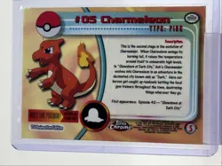 CHARMELEON 2000 TOPPS CHROME POKEMON TV #05 Q5677 - Image 2
