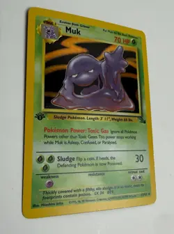 1999 WOTC POKEMON FOSSIL 1ST EDITION MUK 13/62 HOLO RARE LP - Image 4