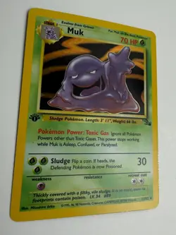 1999 WOTC POKEMON FOSSIL 1ST EDITION MUK 13/62 HOLO RARE LP - Image 5