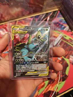 The Pokemon Company Pokemon Celebi & Venusaur GX TAG TEAM Holo SM167 270 HP - Image 1