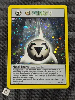 Metal Energy 19/111 - Neo Genesis Unlimited Holo Rare Pokemon TCG LP - Image 1