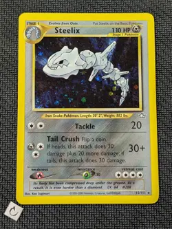 Steelix 15/111 - Neo Genesis Unlimited Holo Rare Pokemon TCG LP - Image 1