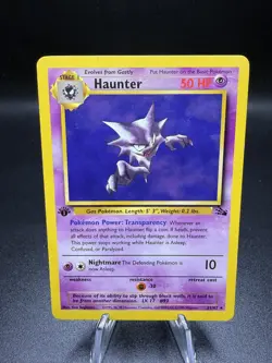Pokemon TCG - Haunter - 21/62 - 1st Edition - Fossil Unlimited- Lightly Played! - Image 1