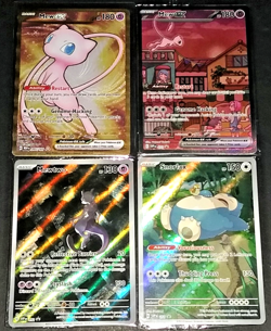 POKEMON SCARLET & VIOLET 151 PROMO LOT - UPC MEW EX (x2) & MEWTWO + SNORLAX (NM) - Image 2