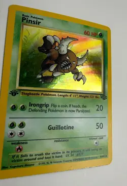 1999 WOTC POKEMON JUNGLE 1ST EDITION PINSIR 9/64 HOLO RARE FOIL LP - Image 5