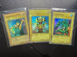 Yugioh Light Faded MP1 Set Cosmo Queen, Goddess Of Whim And Takriminos NM - Image 1
