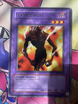(AA) Yugioh! Flame Ghost - LOB-029 - Rare - Unlimited Edition LP - Image 1