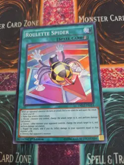 Yugioh Roulette Spider DRL2-EN014 Super Rare 1st Edition Near Mint - Image 1