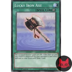 Yugioh Lucky Iron Axe YS14-EN027 Common 1st Edition NM - Image 1
