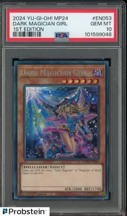 2024 YU-GI-OH! MP24 1st Edition #EN053 Dark Magician Girl PSA 10 GEM MINT - Image 1