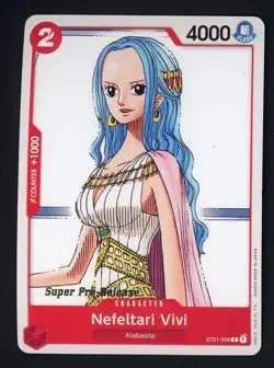 2022 One Piece ST01 Super Pre-Release #009 Nefeltari Vivi - Image 1