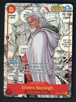 2024 One Piece OP08 EN Manga Alternate Art #118 Silvers Rayleigh - Image 1
