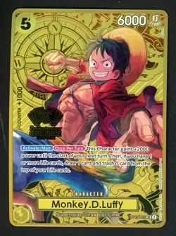 2024 One Piece 2nd Anniversary Secret Rare #ST13-015 Monkey D. Luffy - Image 1