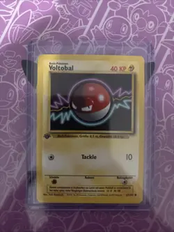 Pokemon Voltorb First Edition Card - Image 1