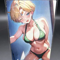 Haruka Tenou Sailor Uranus Anime Waifu Card Doujin ACG Goddess Holo - Image 1