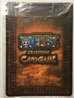 2005 One Piece CCG The Quest Begins Luffy With A Straw Hat GOLD Rare JUMBO Card - Image 2