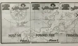 2005 One Piece CCG The Quest Begins Luffy With A Straw Hat GOLD Rare JUMBO Card - Image 3