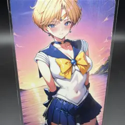 Haruka Tenou Sailor Uranus Anime Waifu Card Doujin ACG Goddess Holo - Image 2