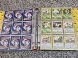 Vintage Pokemon Card Binder Lot ≈350 Gen1 BaseSet Base 2 JungleFossil Holos 1999 - Image 3