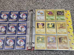 Vintage Pokemon Card Binder Lot ≈350 Gen1 BaseSet Base 2 JungleFossil Holos 1999 - Image 4