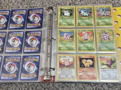 Vintage Pokemon Card Binder Lot ≈350 Gen1 BaseSet Base 2 JungleFossil Holos 1999 - Image 5