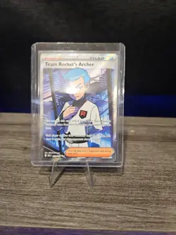 Pokemon TCG Team Rockets Archer Ultra Rare Full Art Card 223/182 Destined Rivals - Image 2