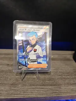 Pokemon TCG Team Rockets Archer Ultra Rare Full Art Card 223/182 Destined Rivals - Image 3