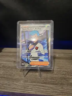 Pokemon TCG Team Rockets Archer Ultra Rare Full Art Card 223/182 Destined Rivals - Image 4