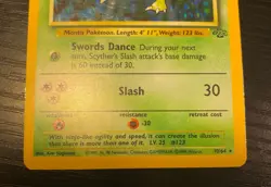 Pokemon TCG Scyther Holo Rare Jungle Card 10/64 LP/MP Condition - Image 5