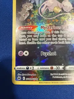 Pokemon Mew TCG Ultra Rare Holo Card Crown Zenith: Galarian Gallery #GG10/GG70 - Image 5