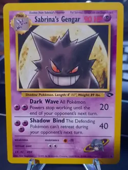 Sabrina's Gengar 29/132 (LP) Gym Challenge Pokemon Card - Image 1