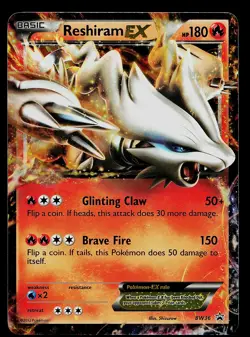 Pokemon Card - Reshiram EX Black and White Promo BW36 Holo - Image 1